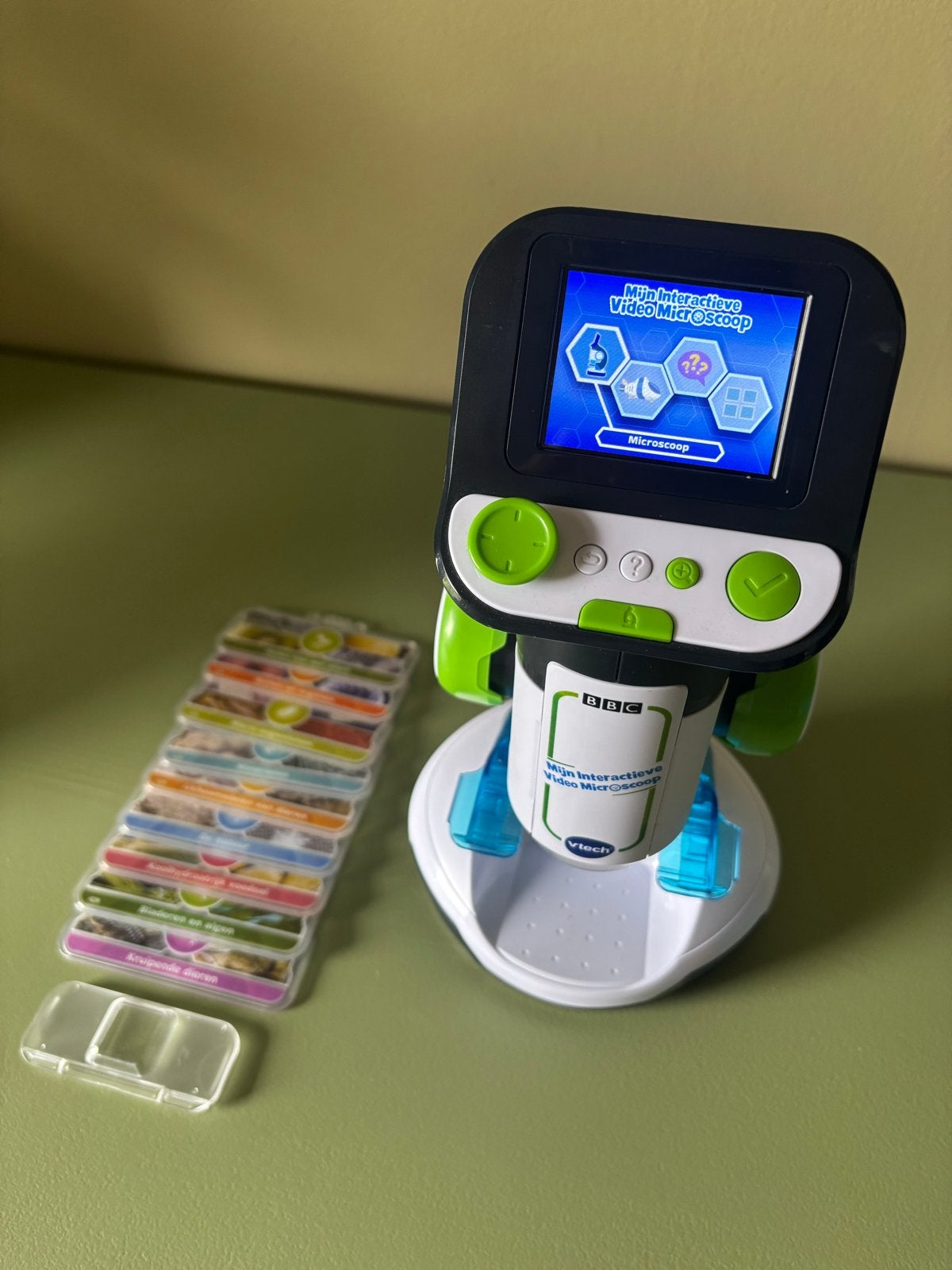 VTech Mijn Interactieve Video Microscoop met kaartjes, Ophalen of Verzenden, Zo goed als nieuw, Ontdekken
