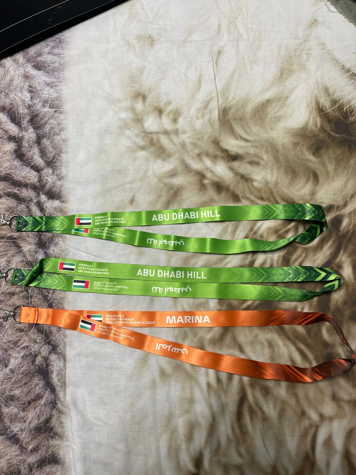3x Formule 1 Etihad Airways Abu Dhabi Keycords, Ophalen of Verzenden, Gebruikt, Formule 1
