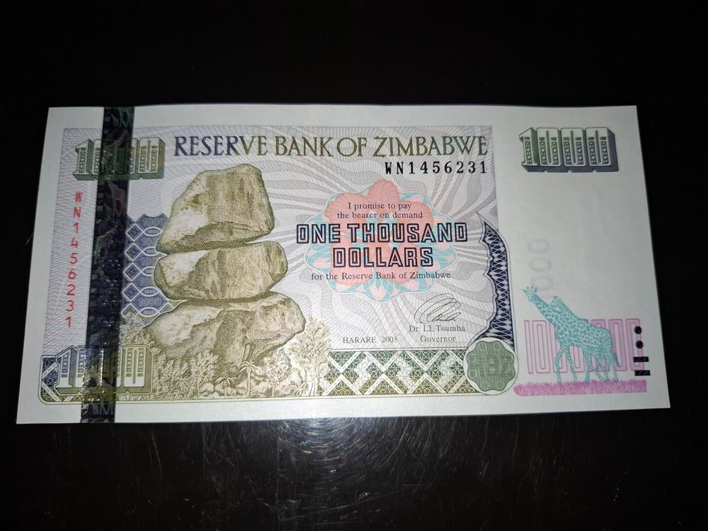 ### Zimbabwe 1000 dollar 2003 ###, Ophalen of Verzenden