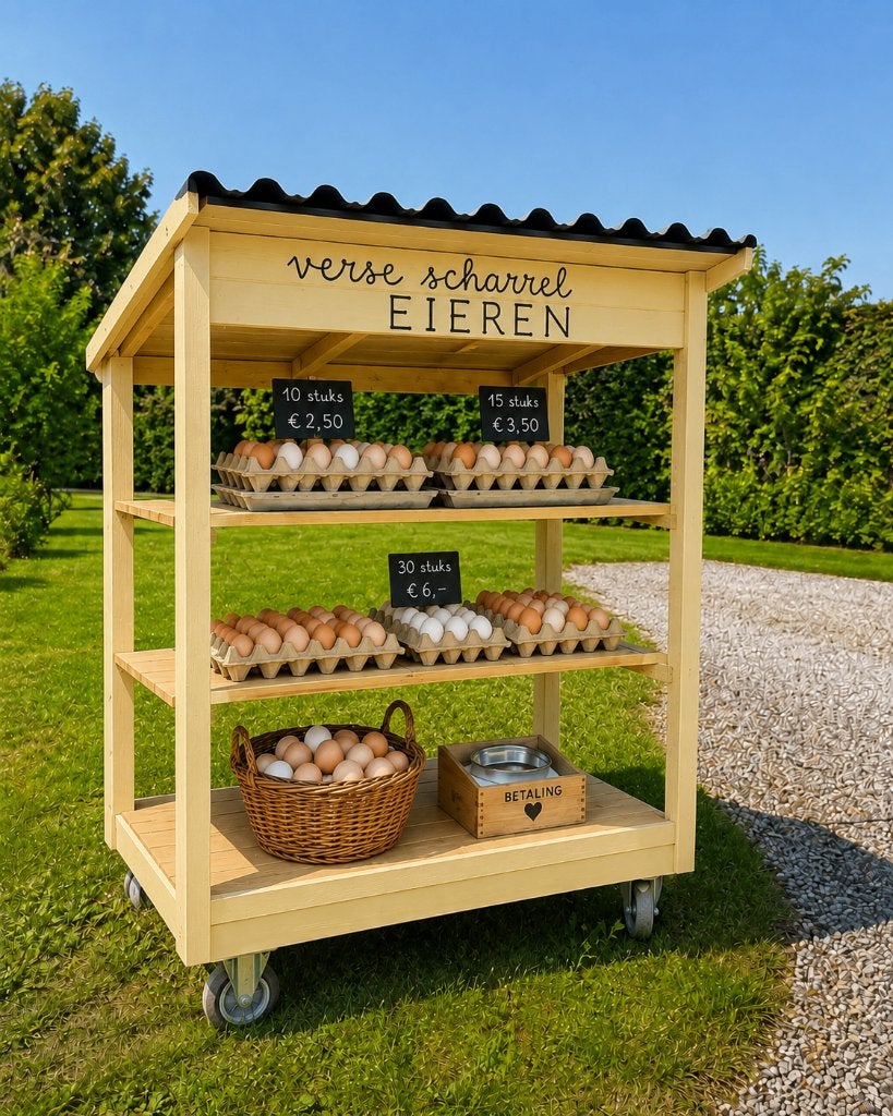 Verkoopstal, ruilkast, marktkraam, verkoopkraam, buitenbieb, Ophalen of Verzenden, Nieuw