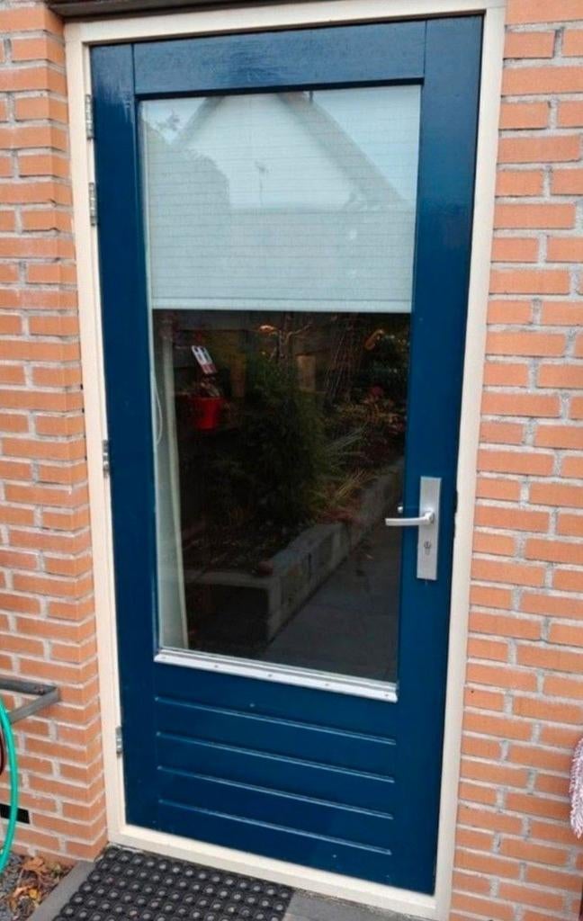 Achterdeur met driepuntssluiting, 92.5x211.5 cm, Ophalen, Gebruikt, 80 tot 100 cm, Buitendeur