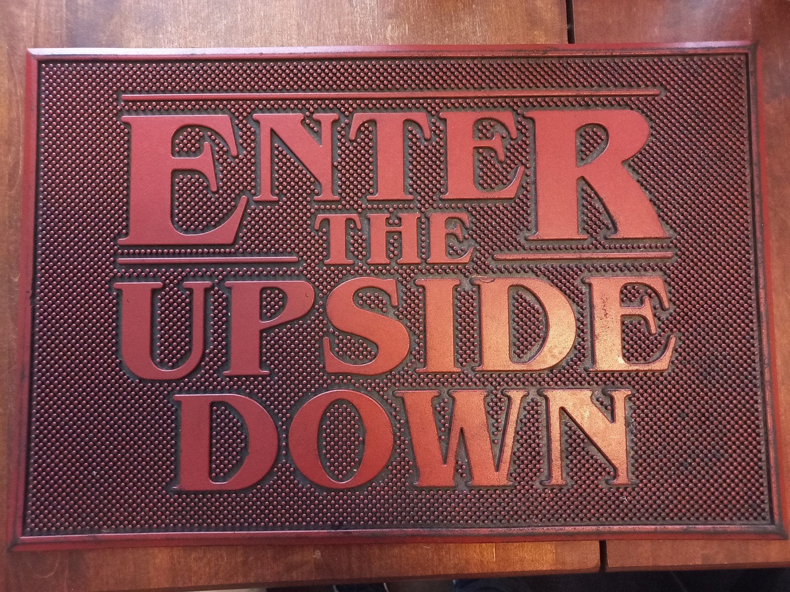Stranger Things Deurmat - Enter The Upside Down, Huis en Inrichting, Overige stijlen, Kunststof, Ophalen of Verzenden, Zo goed als nieuw