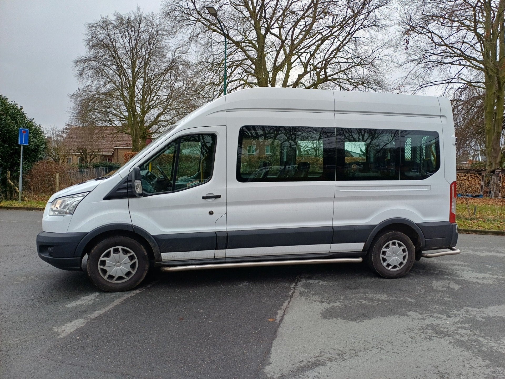 Ford Transit 350 2.0 TDCI L3H2 ROLSTOELBUS /LIFT/AUTOMAAT/EU, Stof, Euro 6, Wit, Bedrijf