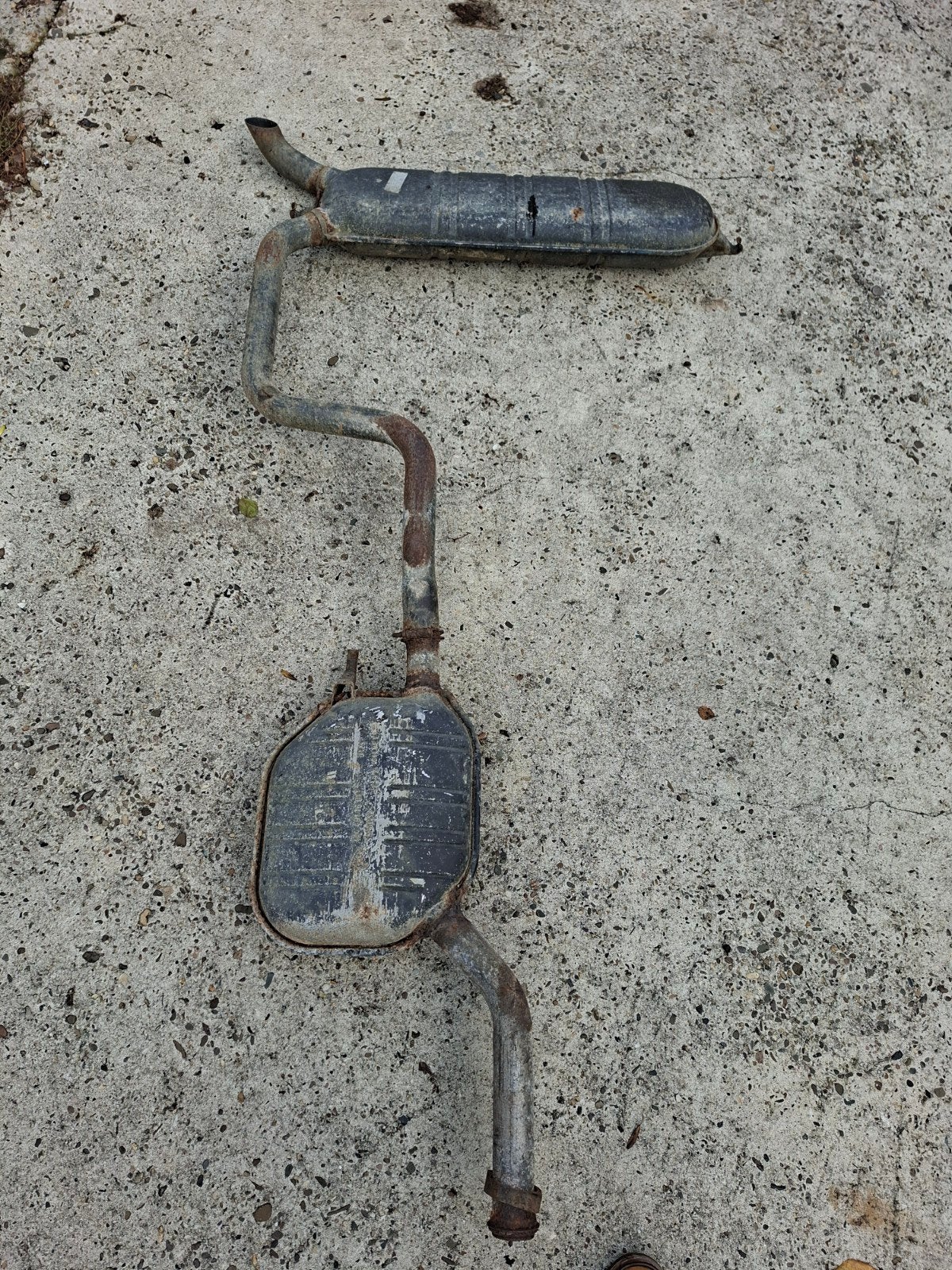 Originele Mercedes W124/S124 300D 300TD uitlaat set OM603, Ophalen, Mercedes-Benz