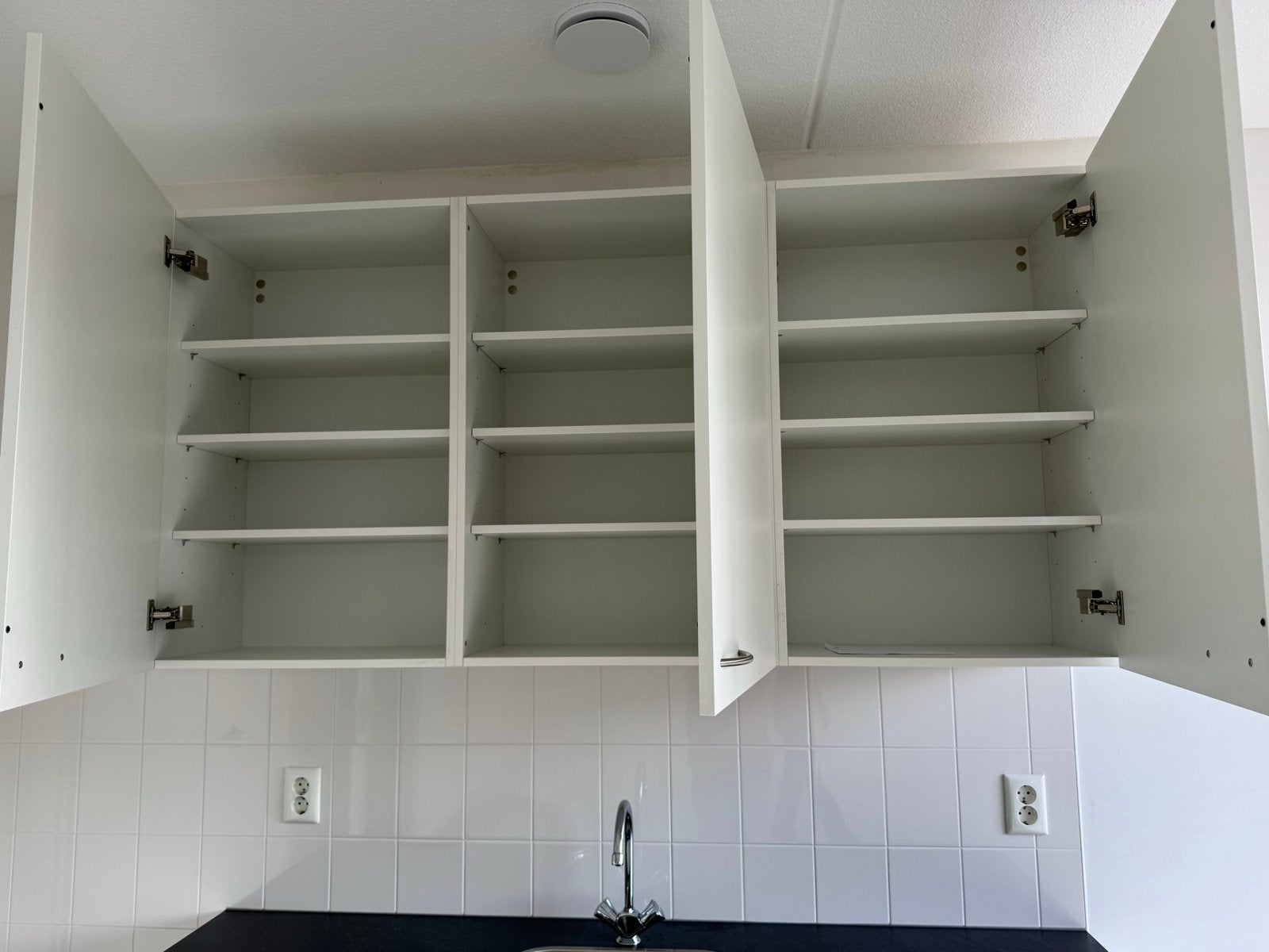 Compacte witte keuken met spoelbak en kasten, Wit, Nieuw, Enkelwandige keuken, Ophalen of Verzenden