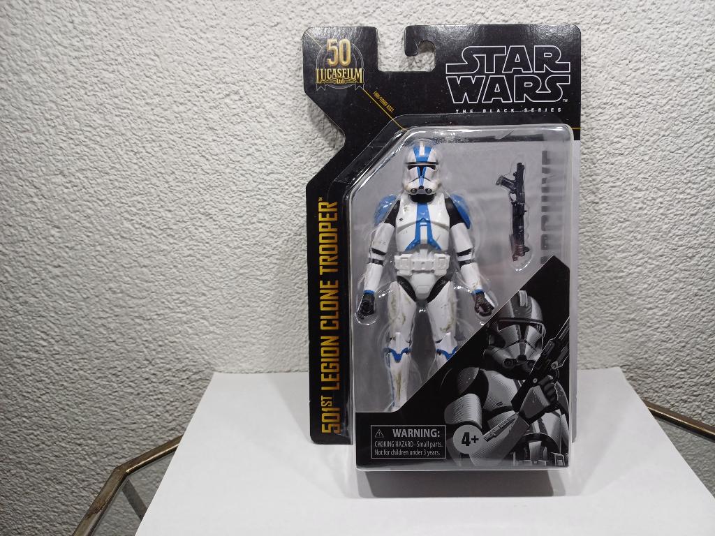Star Wars Black Series 501st Legion Clone Trooper 50th Ann., Ophalen of Verzenden, Zo goed als nieuw, Actiefiguurtje