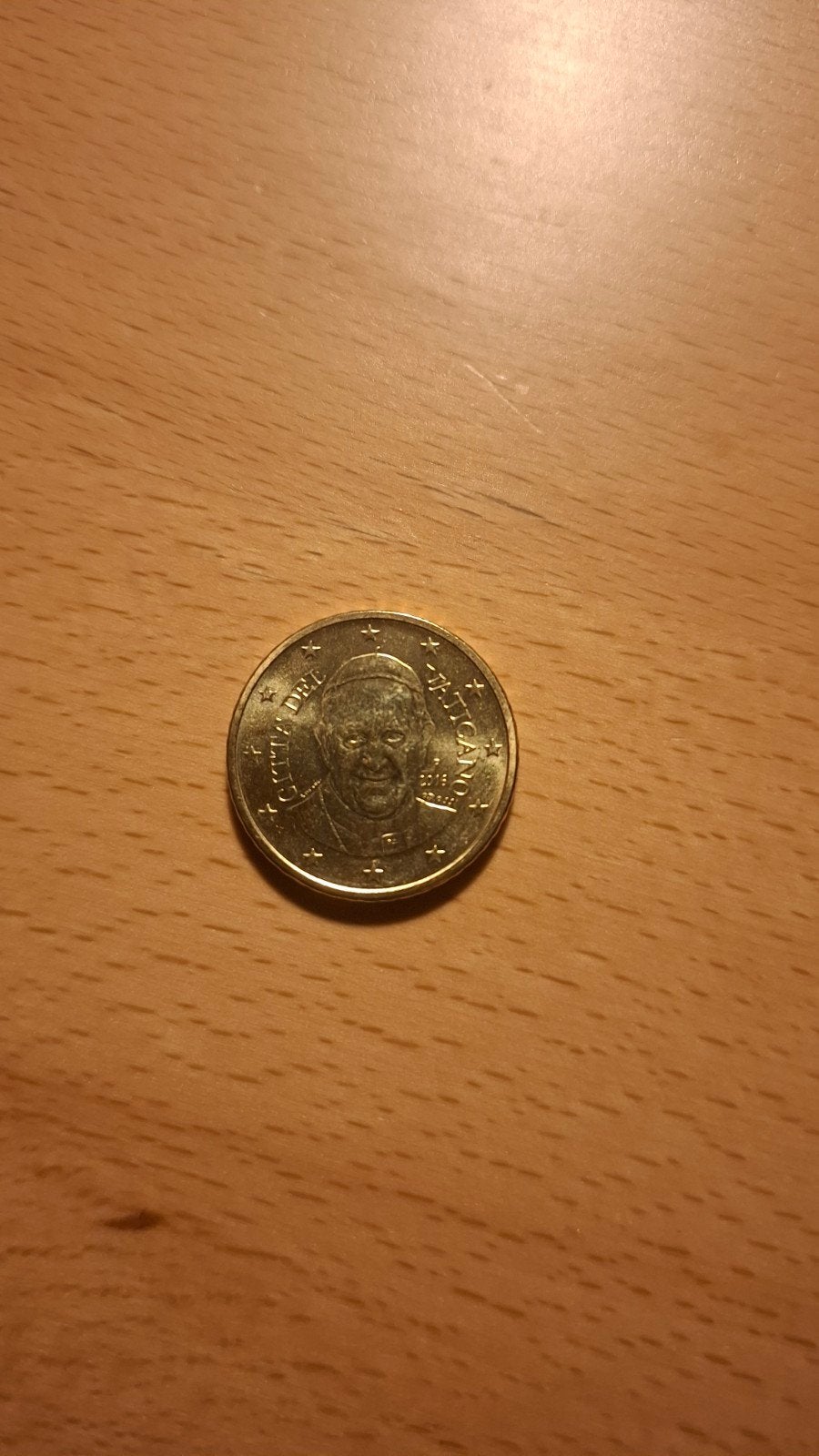 50 cent munt Vaticaanstad 2016, Ophalen of Verzenden, Vaticaanstad, 50 cent, Losse munt