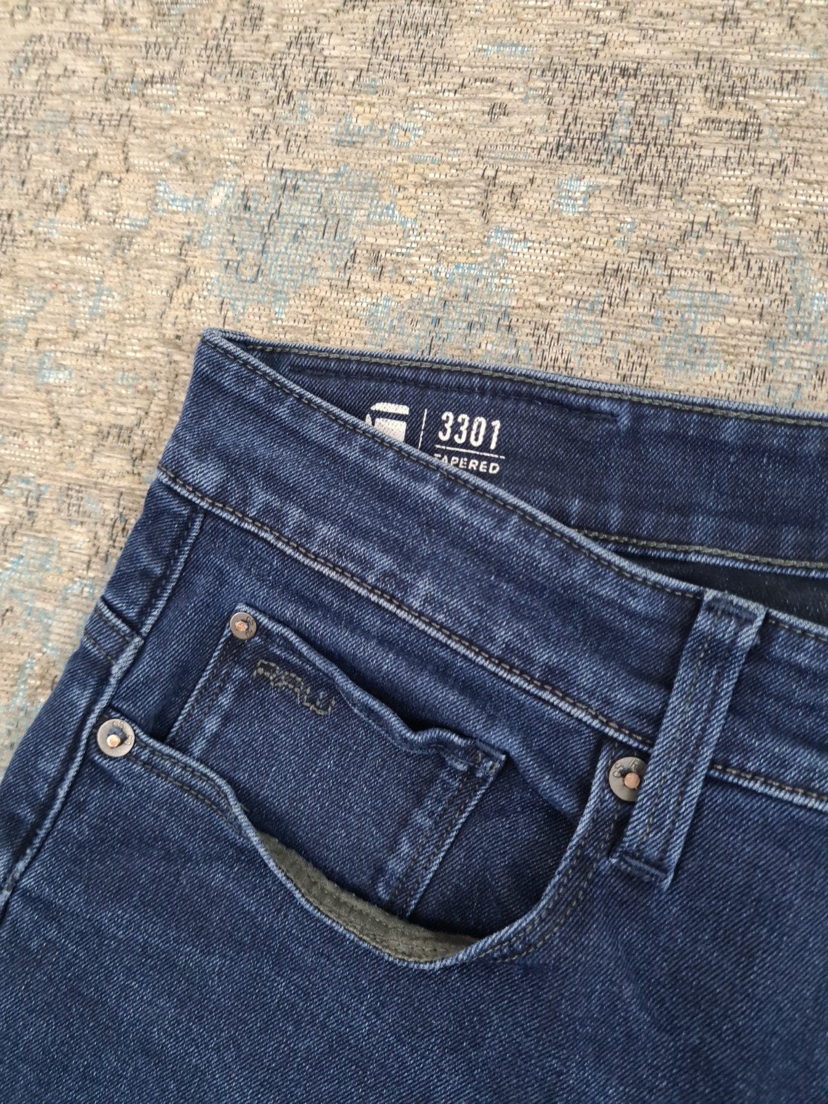 G-Star 3301 Tapered W30 L30 Tapered STRETCH Bronno3030 Blauw, G-Star Raw, https://www.g-star.com/nl_nl/customer-service, W32 (confectie 46) of kleiner