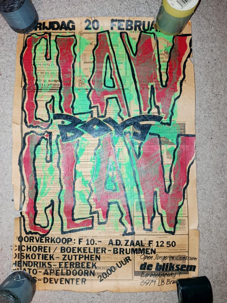 Oude wervings poster van de Claw Boys Claw, Ophalen of Verzenden, Gebruikt, A1 t/m A3
