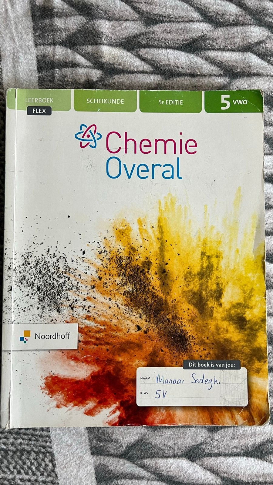 Chemie Overal Scheikunde 5 VWO Boek - 5e Editie Noordhoff, Ophalen of Verzenden, Beta, Gelezen, Overige niveaus