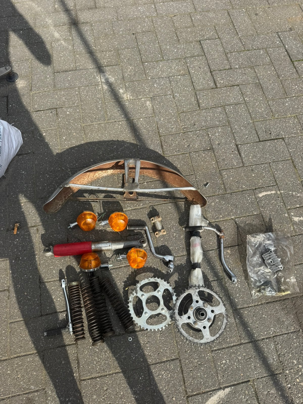 Lot honda ss50, Ophalen of Verzenden, Zo goed als nieuw, Uitlaat, Overige merken
