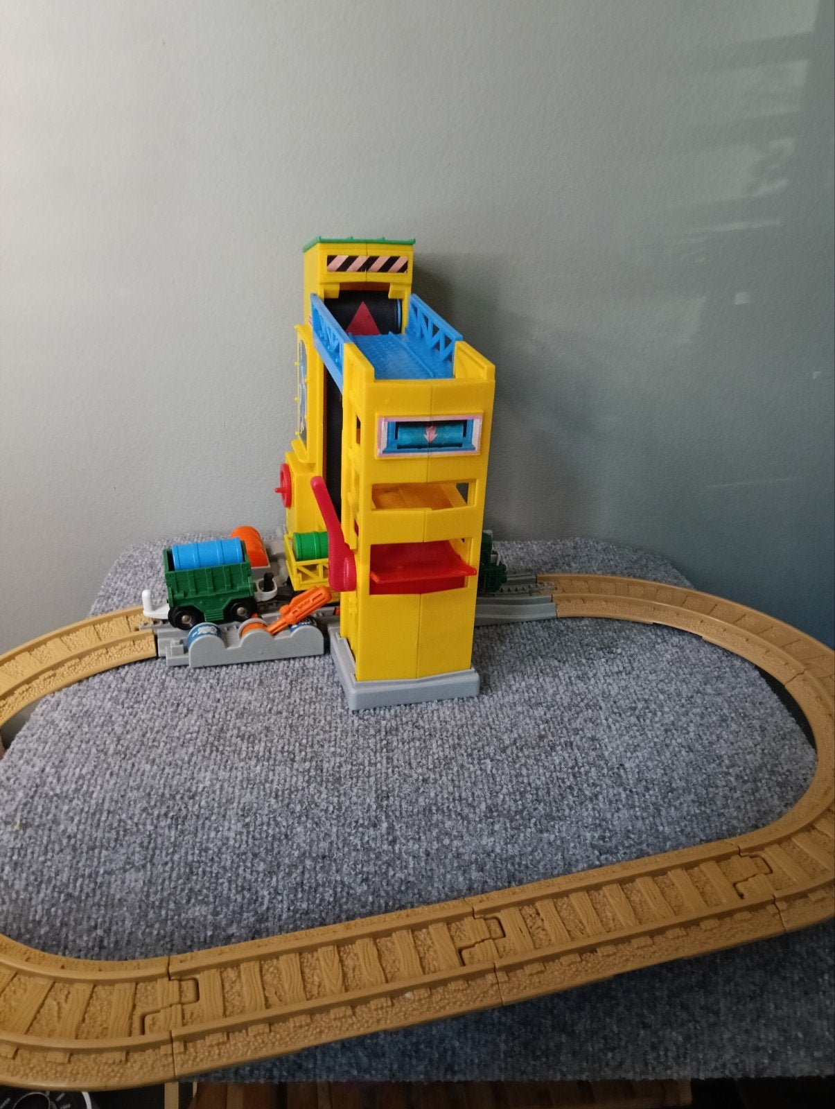 Fisher-Price GeoTrax Trein Set met Toren en Accessoires, Speelset, Ophalen of Verzenden, Fisher-Price, Niet gespecificeerd
