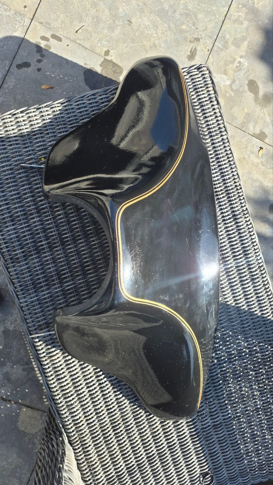 Nette originele Harley Davidson Batwing fairing + windschem, Motoren, Ophalen