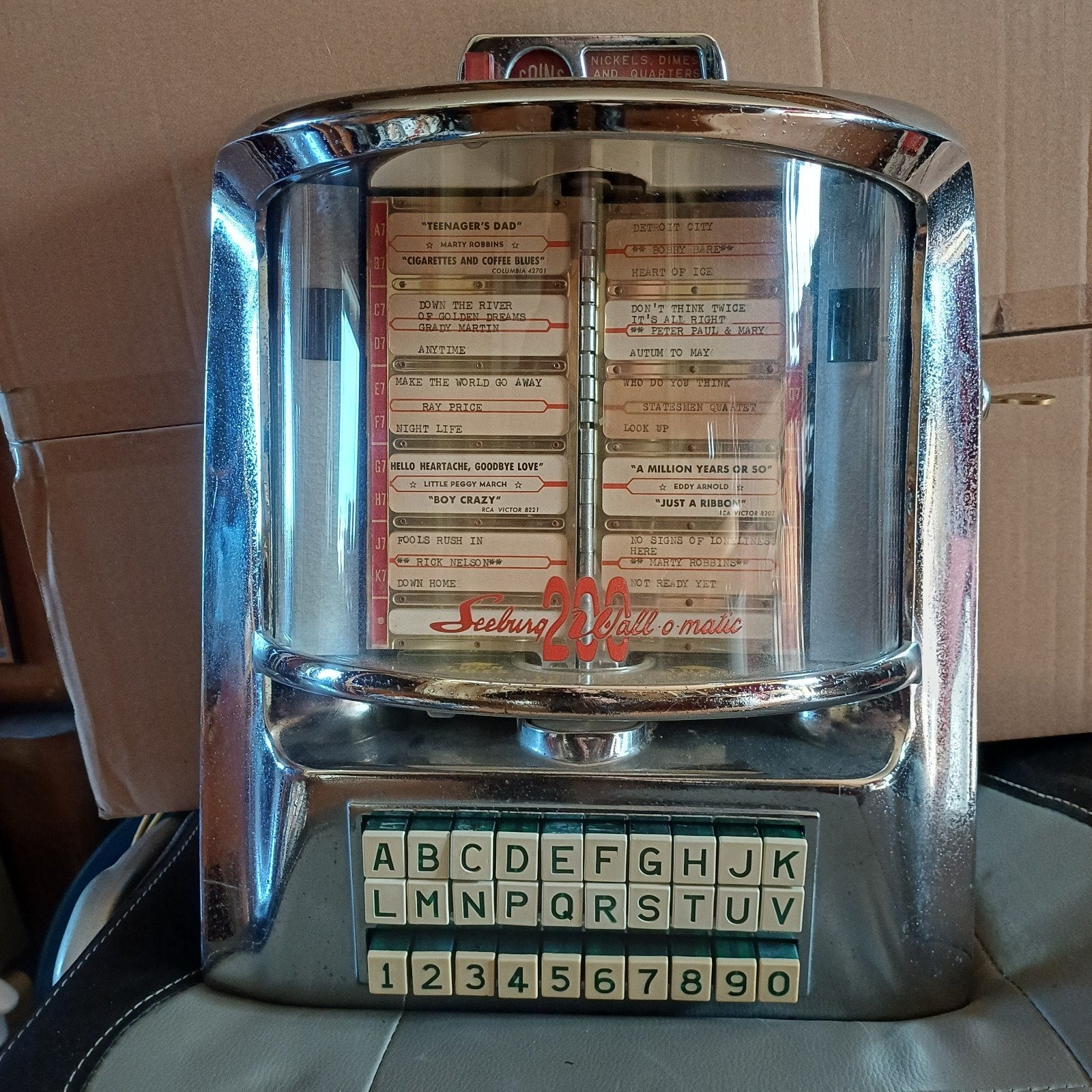 Seeburg 3WA wallbox, in zeer goede staat., Verzamelen, Ophalen of Verzenden, Gebruikt, 1950 tot 1960, Seeburg