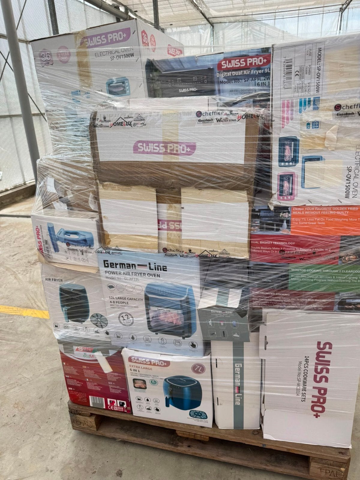 Pallet 6x met diverse nieuwe retour huishoude lijke apparate, Ophalen of Verzenden, Nieuw