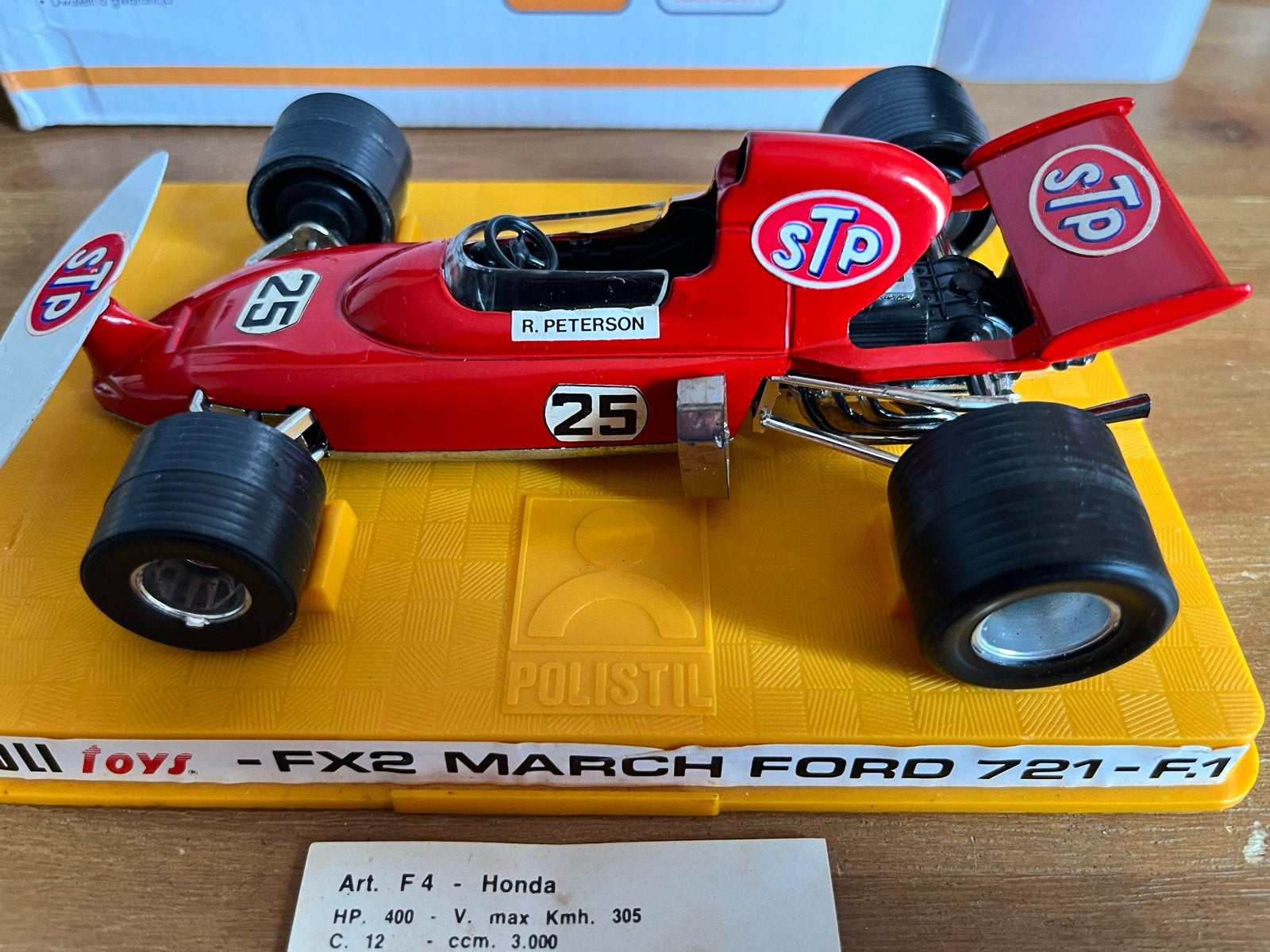 Polistil FX2 March Ford 721-F1 R. Peterson STP, Ophalen of Verzenden, Zo goed als nieuw
