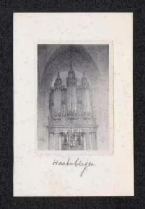 Foto Haaksbergen Kerk Interieur Orgel., Foto, Ophalen of Verzenden, Zo goed als nieuw, 1940 tot 1960