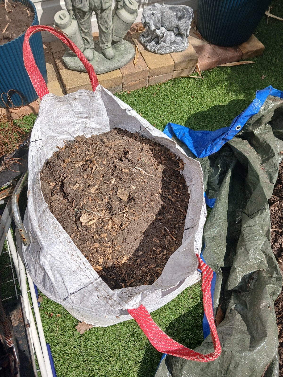 tuin moder, Ophalen, Gebruikt