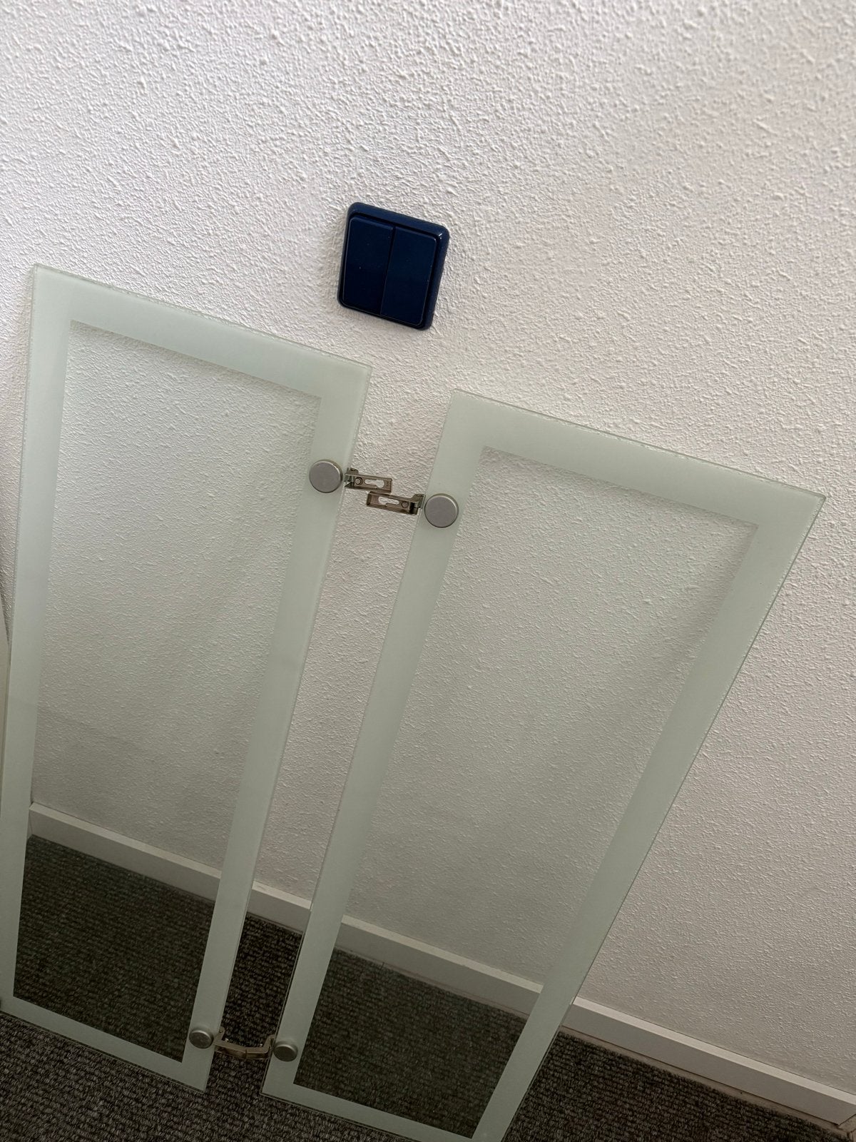 Ikea magiker Glazen deuren met scharnieren, Gebruikt, Minder dan 80 cm, Ophalen of Verzenden, 80 tot 120 cm