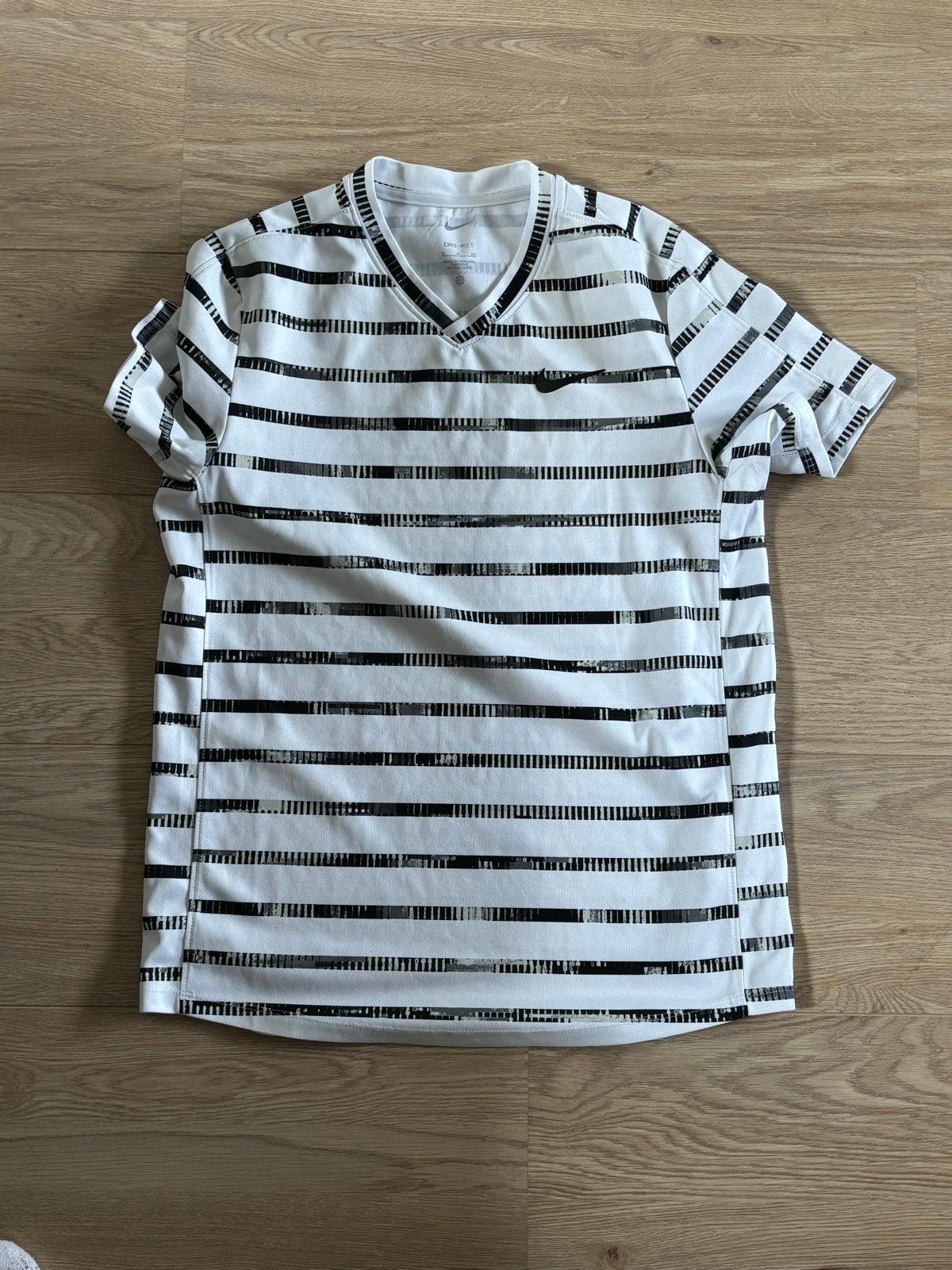 Nike Dri-FIT Tennisshirt / Sportshirt - Maat S, Wit, Ophalen of Verzenden, Zo goed als nieuw, Racketsport