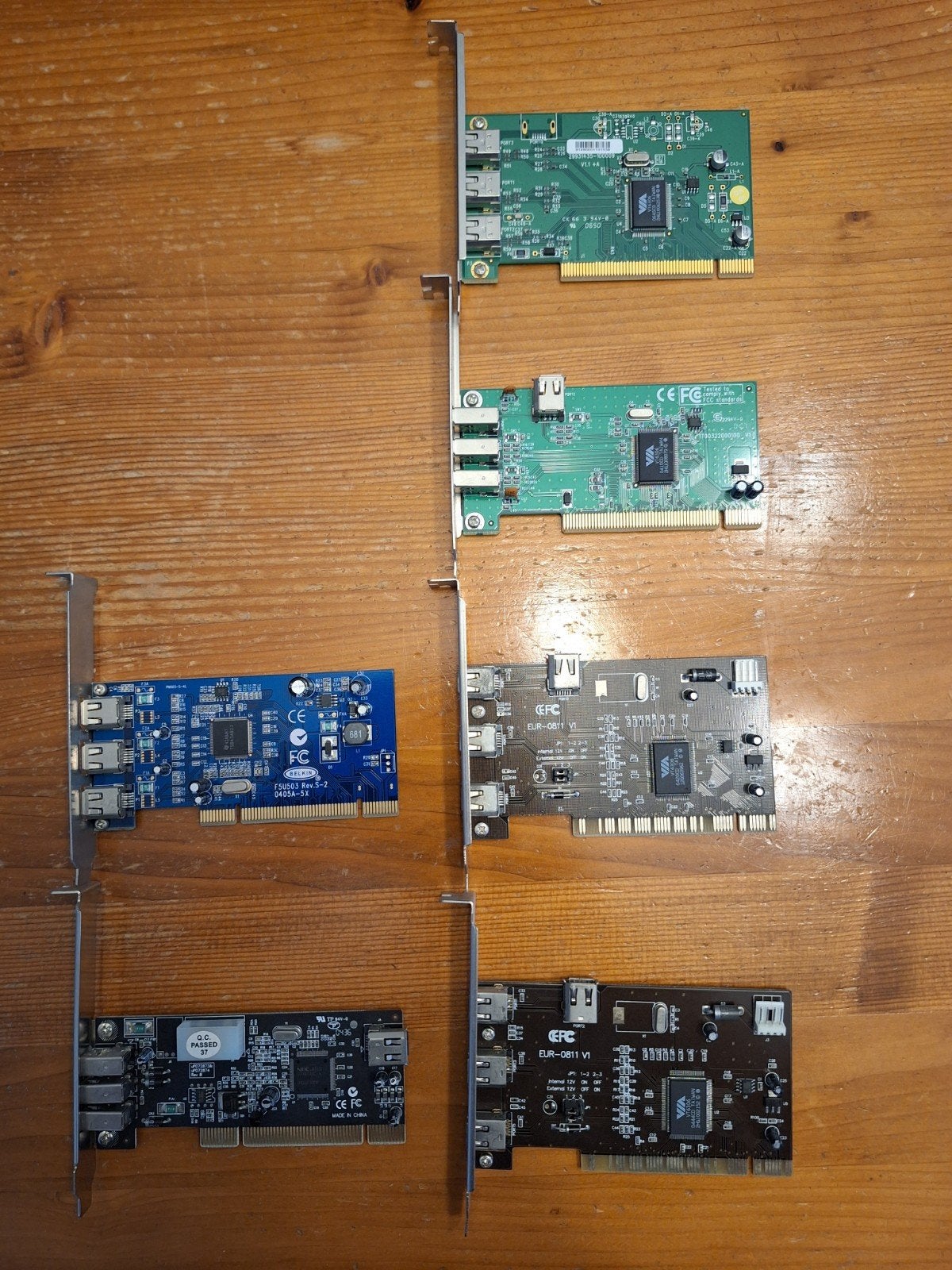 6 x firewire pci kaart, Verzenden, Gebruikt