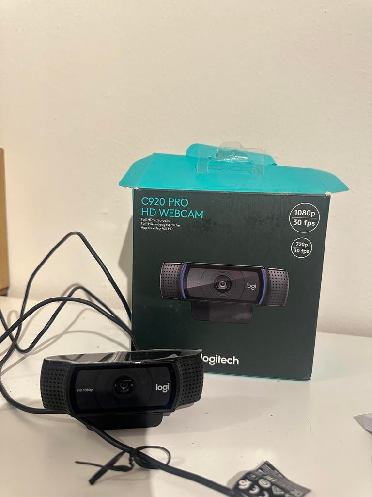 Logitech C920 Pro HD Webcam - Full HD 1080p, Computers en Software, Webcams, Ophalen of Verzenden, Zo goed als nieuw, Windows