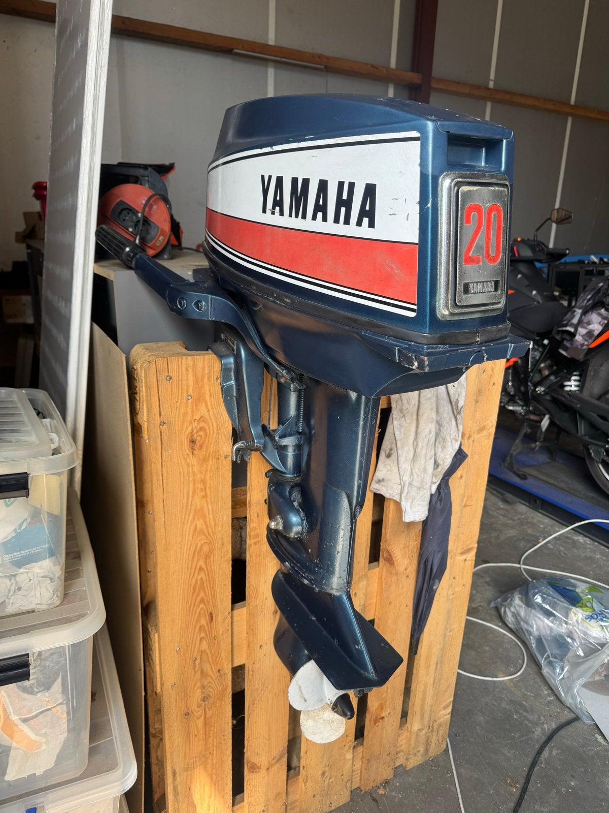 Yamaha 20pk 2-takt buitenboordmotor (lees beschrijving), Watersport en Boten, Ophalen, Gebruikt