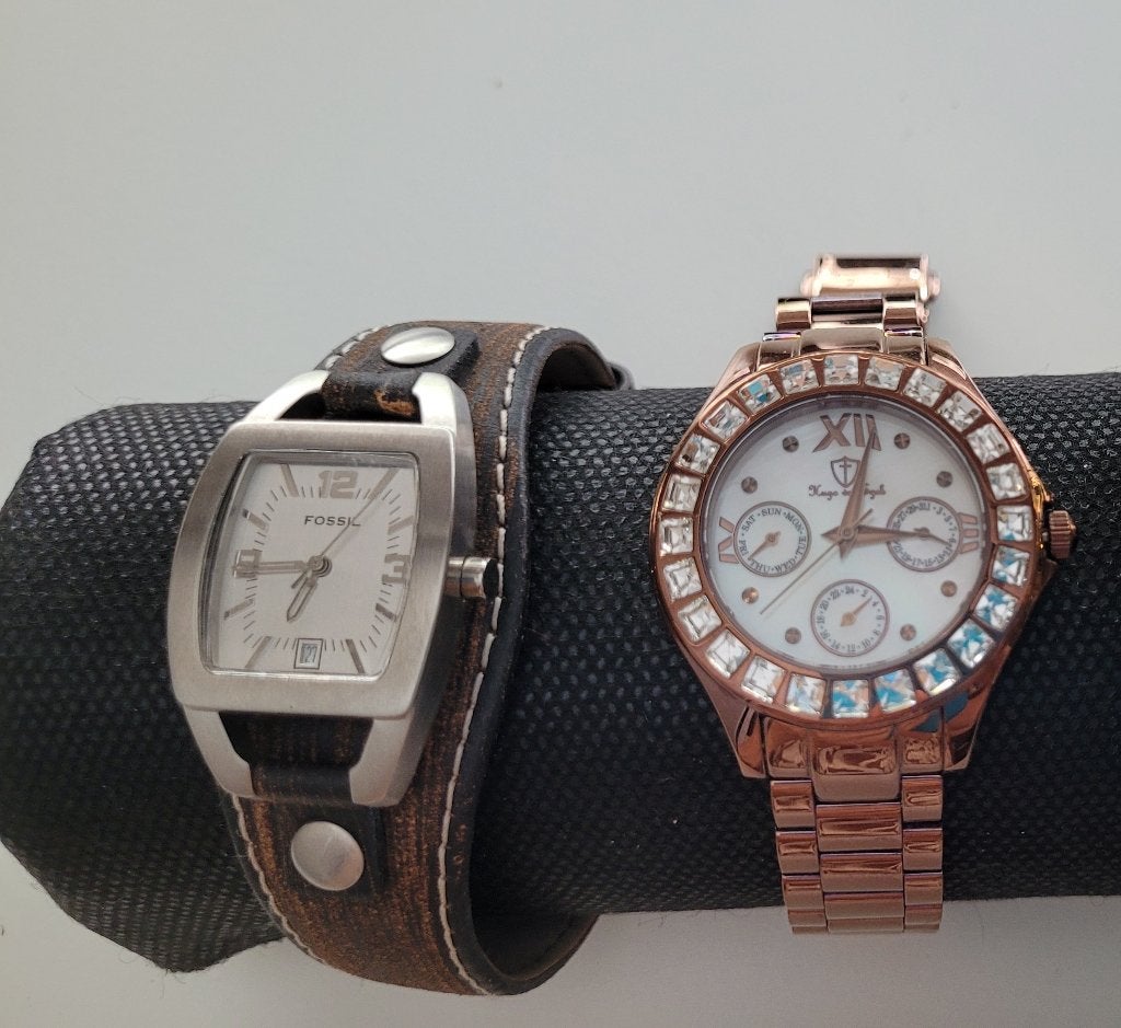 Dames horloges : Fossil  ; Hugo von Eyck;, Staal, Staal, Verzenden, Fossil