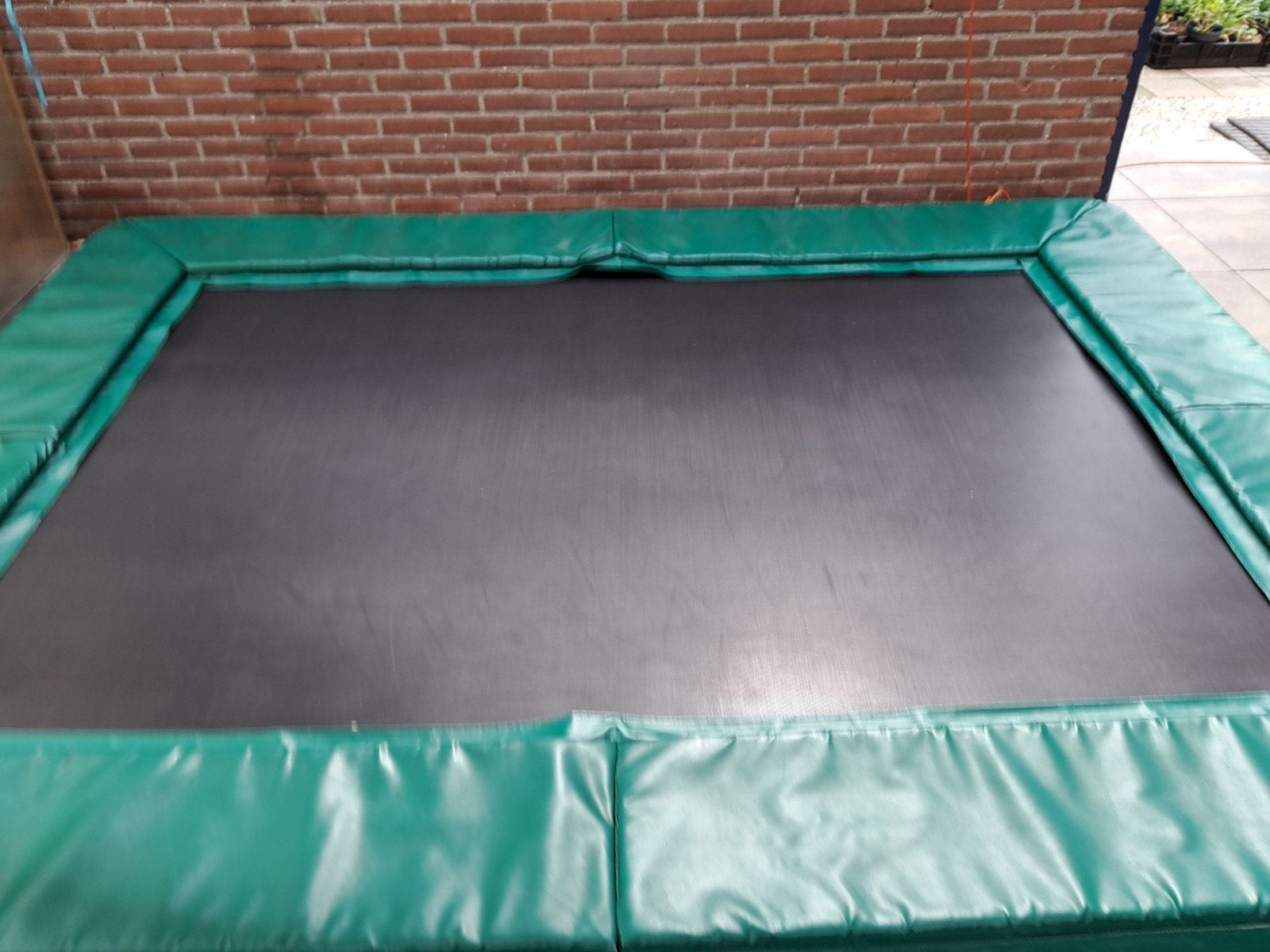 Etan trampoline 310× 232 cm, Ophalen, Gebruikt