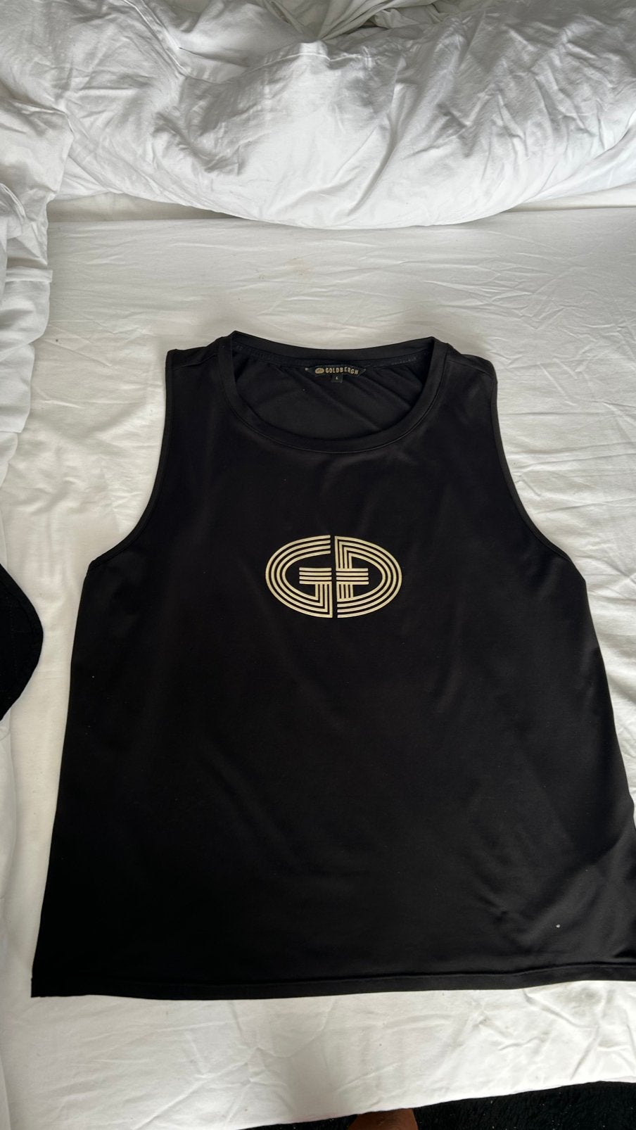 Goldbergh tanktop zwart L, Ophalen of Verzenden, Zo goed als nieuw, Zwart, Fitness of Aerobics