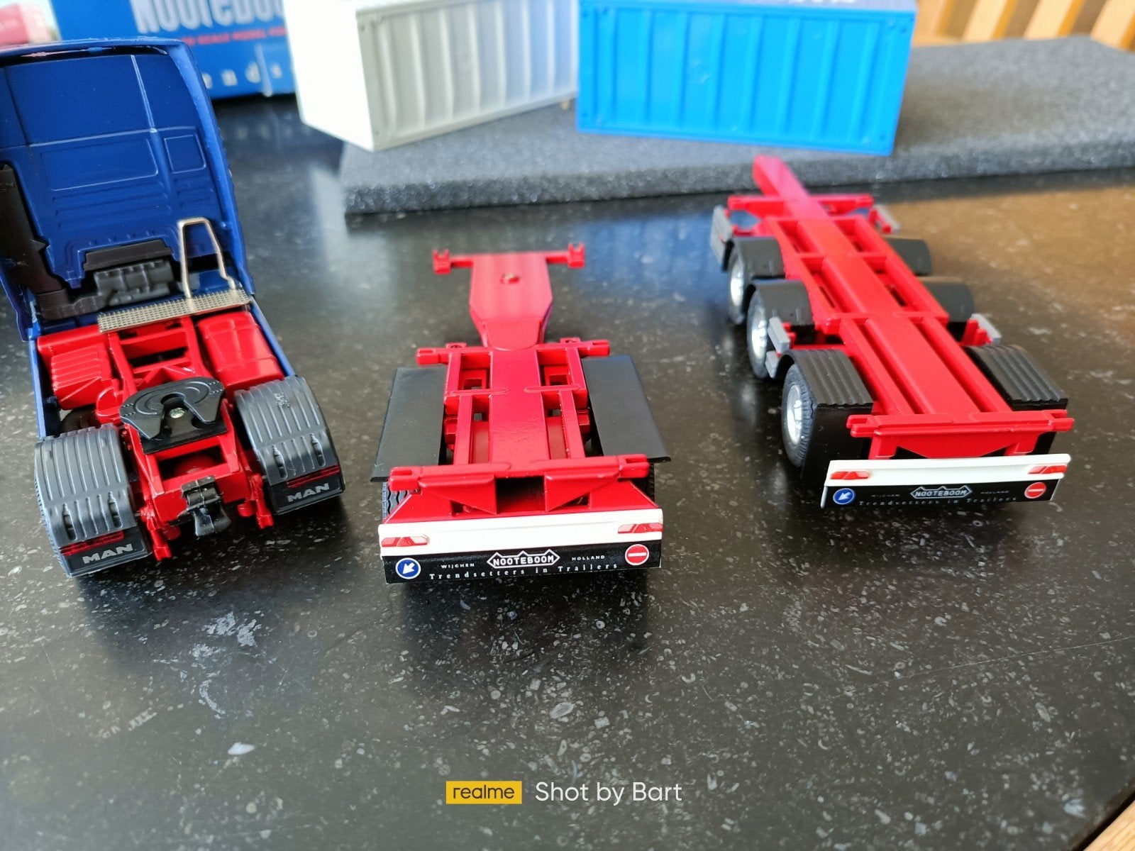 M.A.N NOOTEBOOM DEELCHASSIS CONRAD, Hobby en Vrije tijd, Modelauto's | 1:50, Ophalen of Verzenden, Nieuw, Hijskraan, Tractor of Landbouw