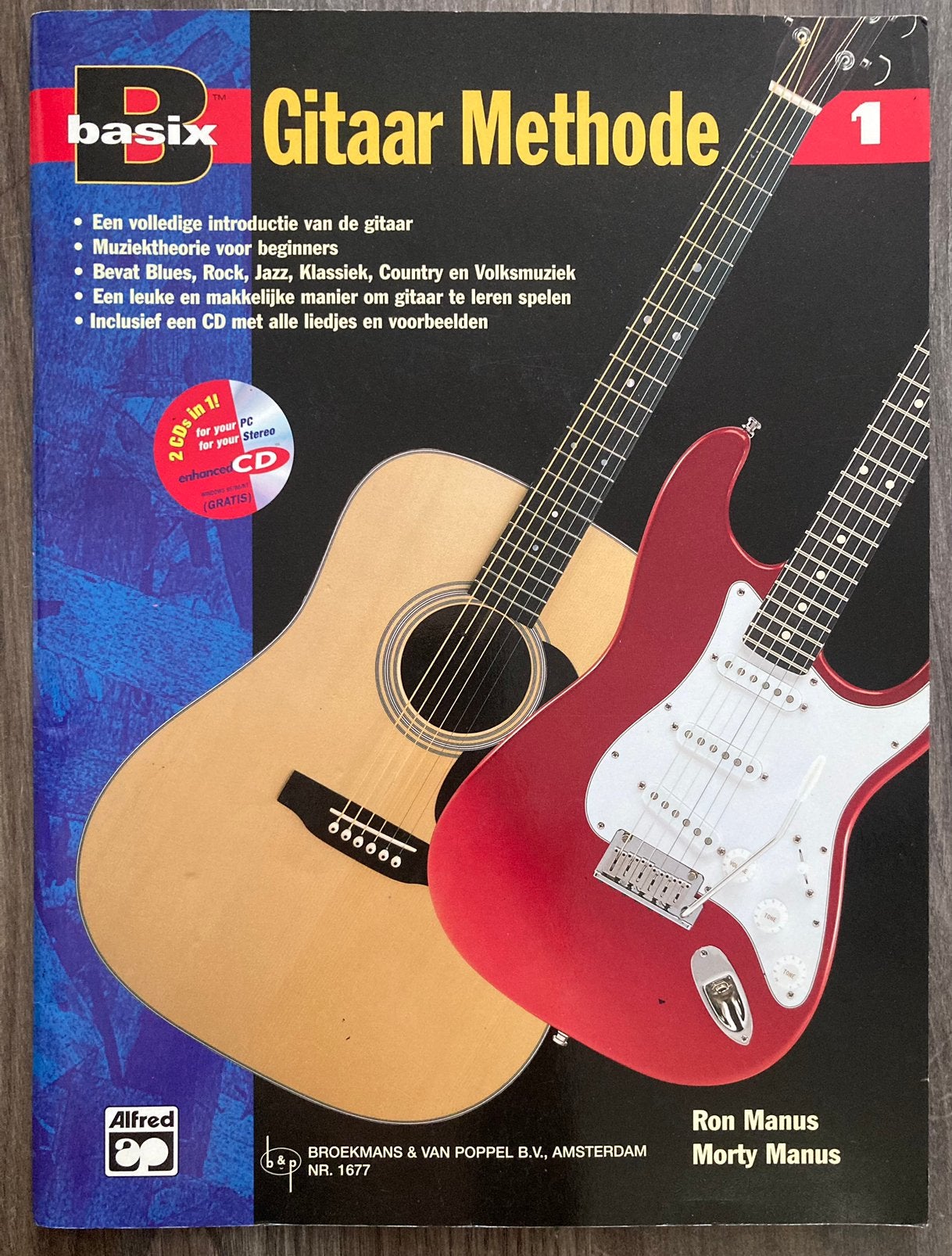 Basix Gitaar Methode Deel 1 + CD - Ron & Morty Manus, Gitaar, Les of Cursus, Ophalen of Verzenden, Zo goed als nieuw
