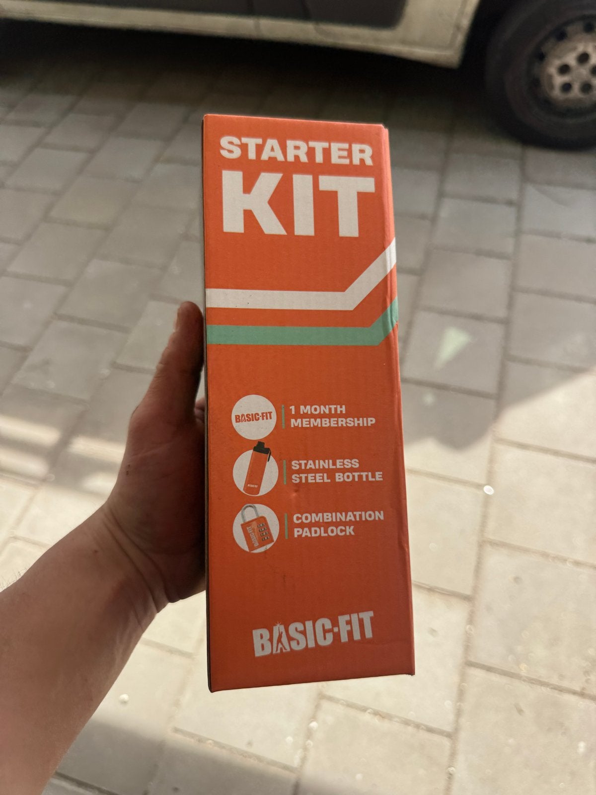 Basic-Fit Starter Kit: 1 maand lidmaatschap + fles + slot, Ophalen, Nieuw, Overige typen