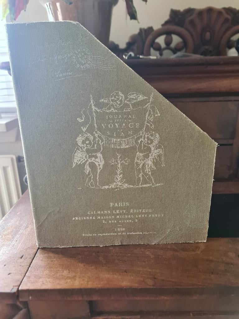 Brocante landelijk lectuurbak tijdschriftenrek Brievenhouder, Ophalen of Verzenden, Gebruikt