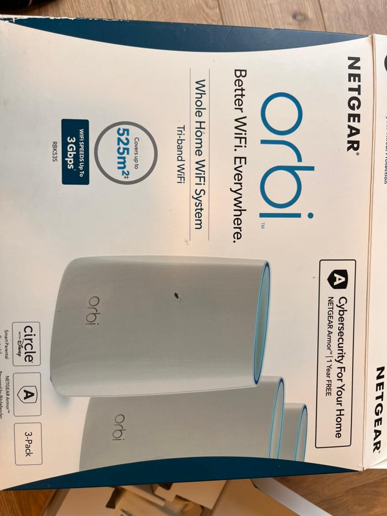 Zgan orbi router + sateliet, Ophalen of Verzenden, Zo goed als nieuw