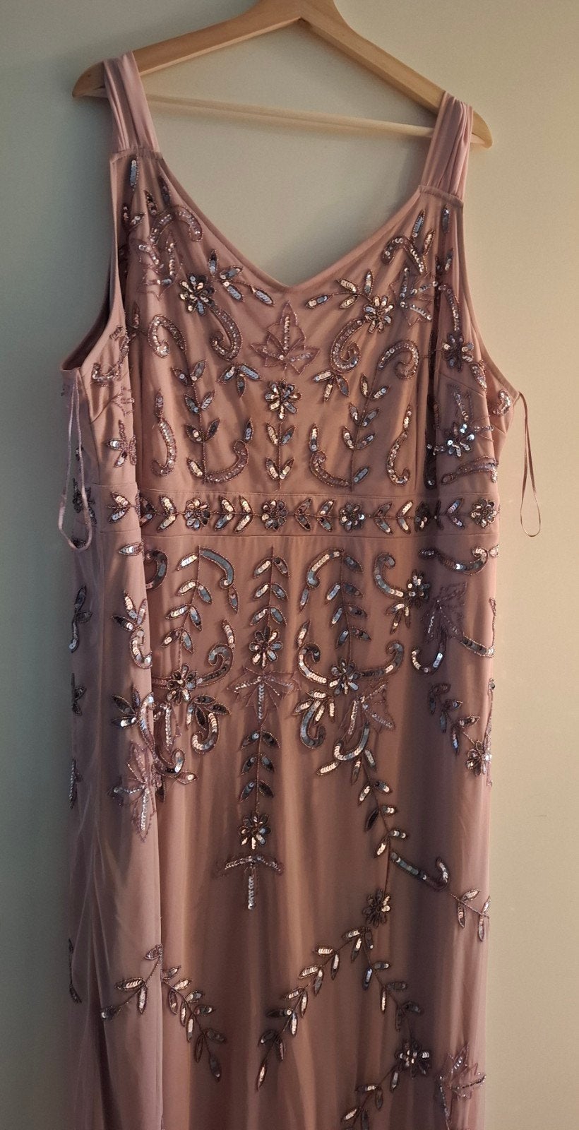 Ulla Popken Galajurk/Maxijurk met pailletten. Maat:52, Maat 46/48 (XL) of groter, Ulla Popken, Ophalen of Verzenden, Zo goed als nieuw