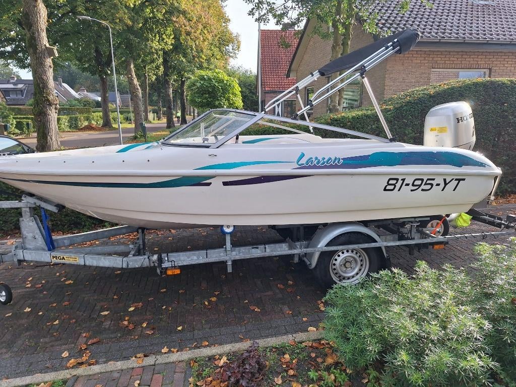 Larson Flyer 166 / Honda 75 pk, Ophalen, Gebruikt, 70 tot 120 pk, Buitenboordmotor