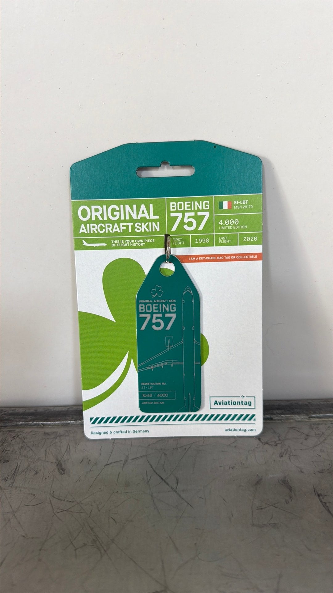 ✈️️Aviationtag Boeing 757 EI-LBT Air Lingus, Ophalen of Verzenden, Nieuw, Patch, Badge of Embleem