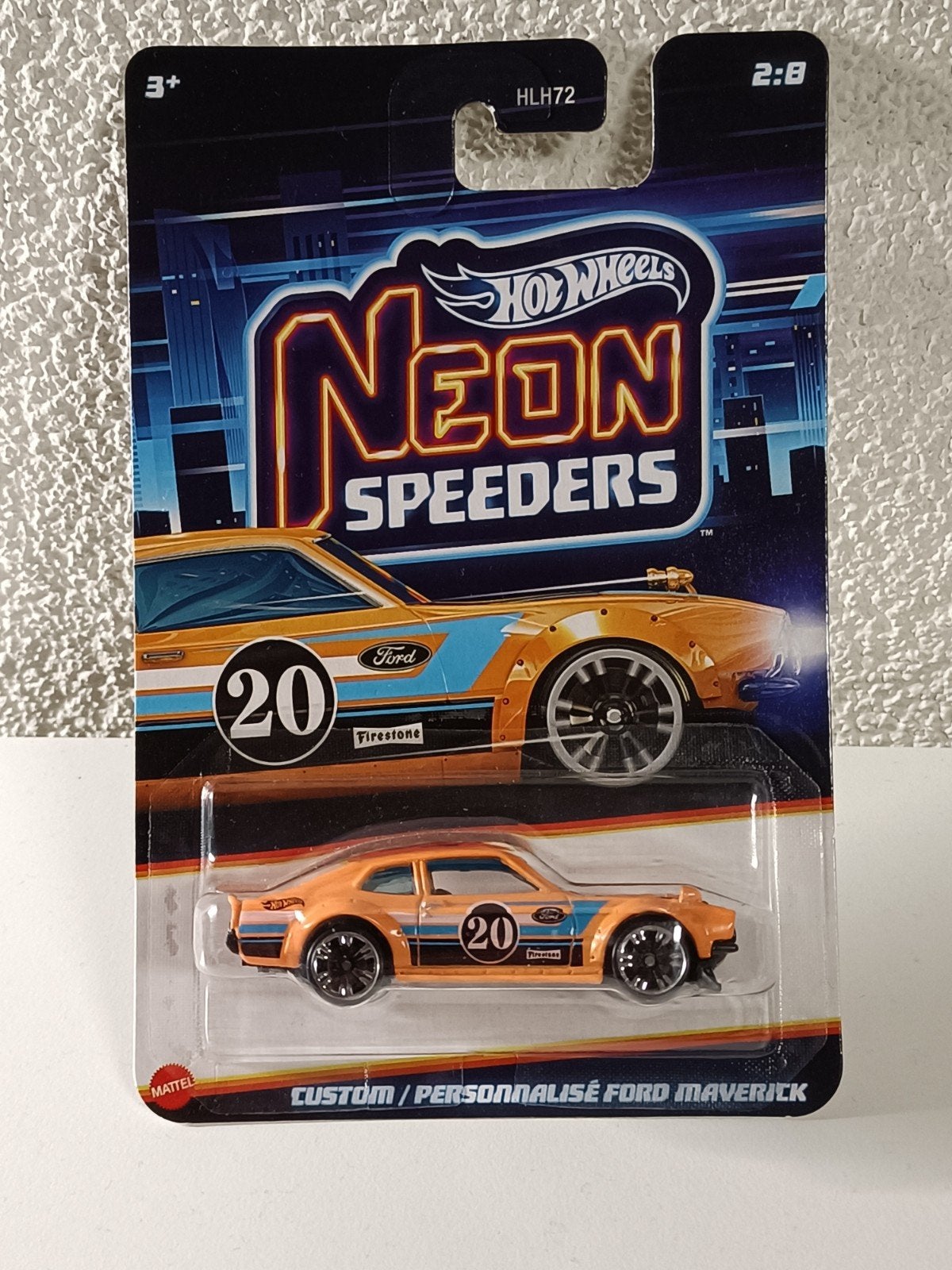 Hot Wheels Neon Speeders Custom Ford Maverick, Ophalen of Verzenden, Nieuw