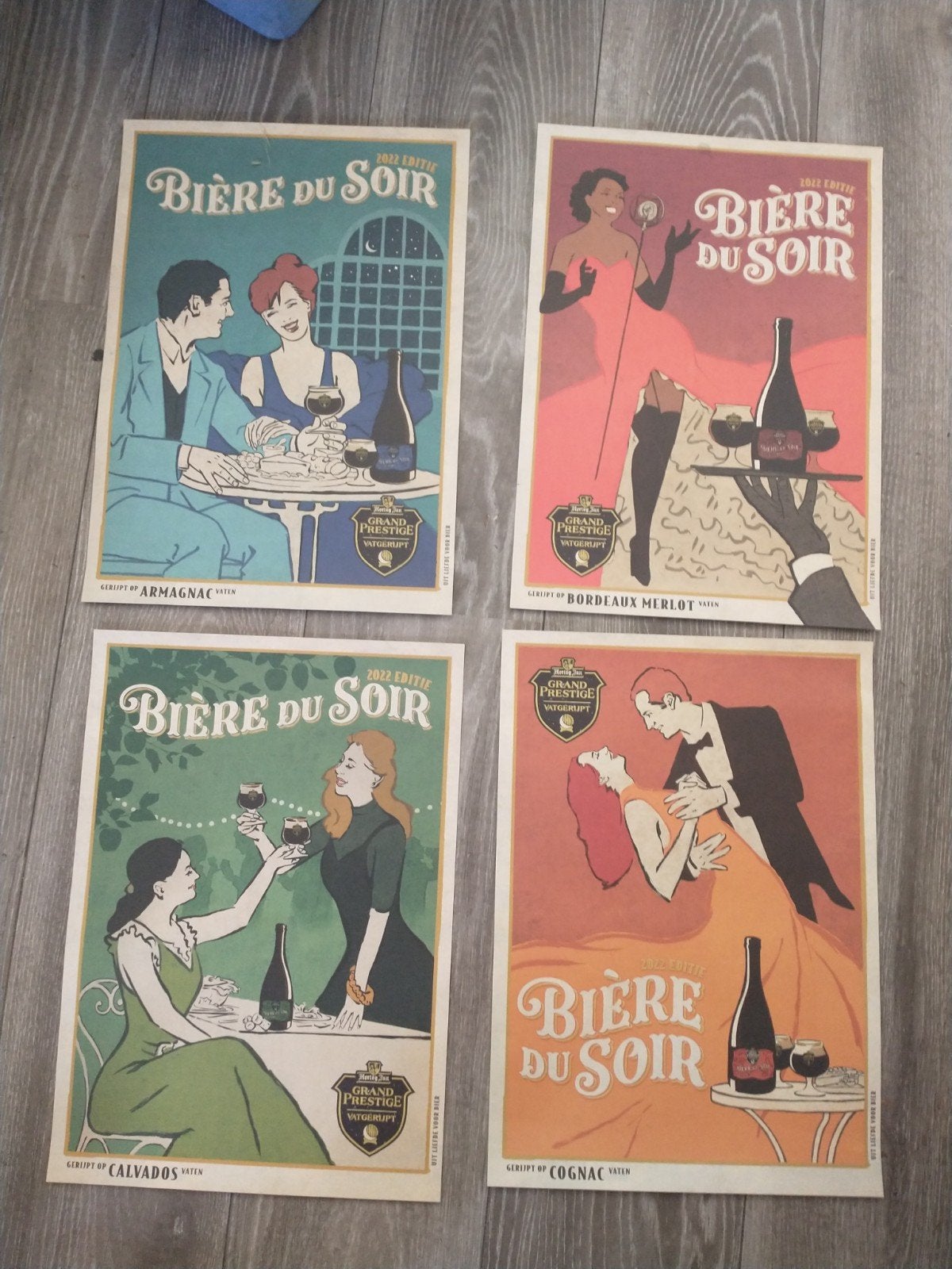 Mooie serie Hertog Jan Grand Prestige posters vat gerijpt 22, Ophalen of Verzenden, Nieuw, Reclamebord, Plaat of Schild, Hertog Jan