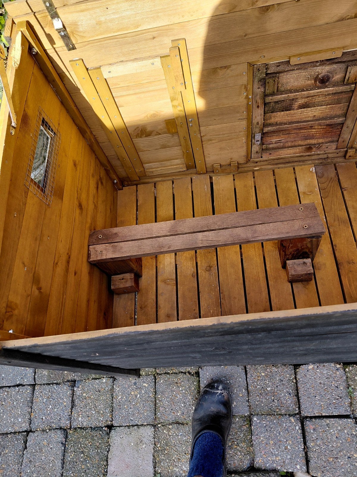 kippen nachthok met legnest., Dieren en Toebehoren, Ophalen of Verzenden, Kippenhok of Kippenren
