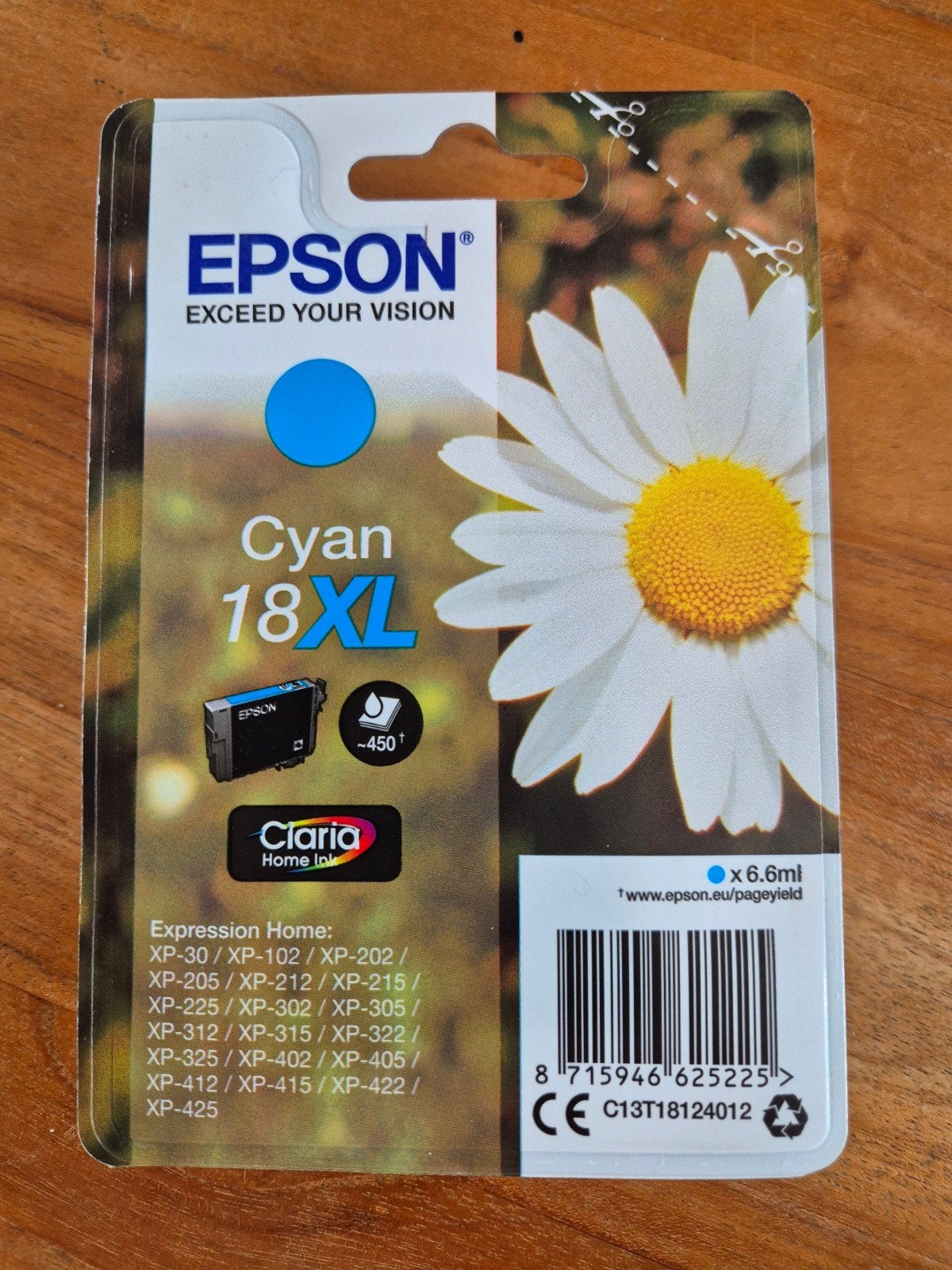 NIEUWE Epson Cyan 18XL Inktcartridge - Origineel, Ophalen of Verzenden, Nieuw, Cartridge, Epson