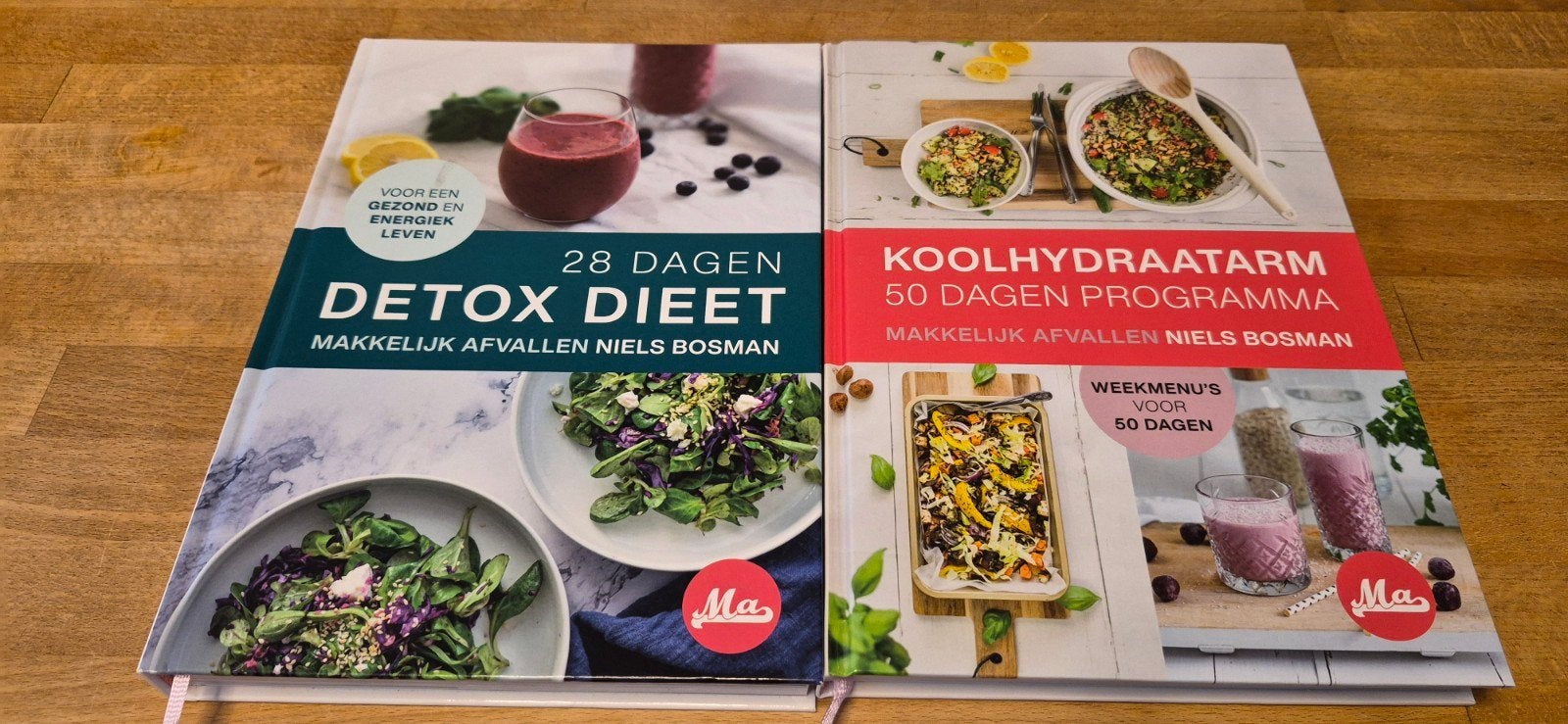 28 Dagen Detox Dieet & Koolhydraatarm 50 Dagen Programma, Ophalen of Verzenden, Zo goed als nieuw, Dieet en Voeding, Niels Bosman