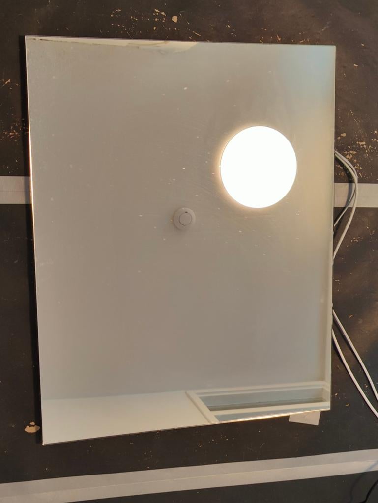 Spiegel 60*75. Verlichting en verwarming, Ophalen, Zo goed als nieuw, 75 tot 100 cm, Minder dan 100 cm