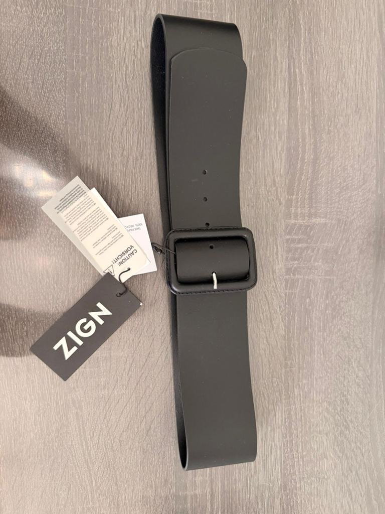 Zign leren riem, Ophalen of Verzenden, Zo goed als nieuw, Zwart, 100 cm of meer