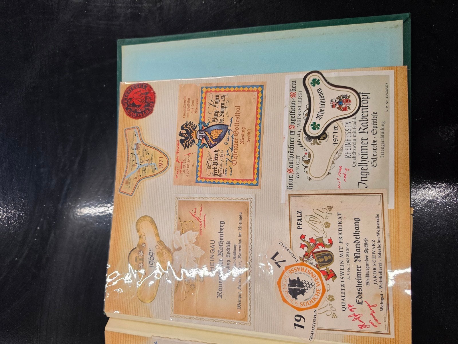 vintage wijnetikettenalbum, Ophalen of Verzenden