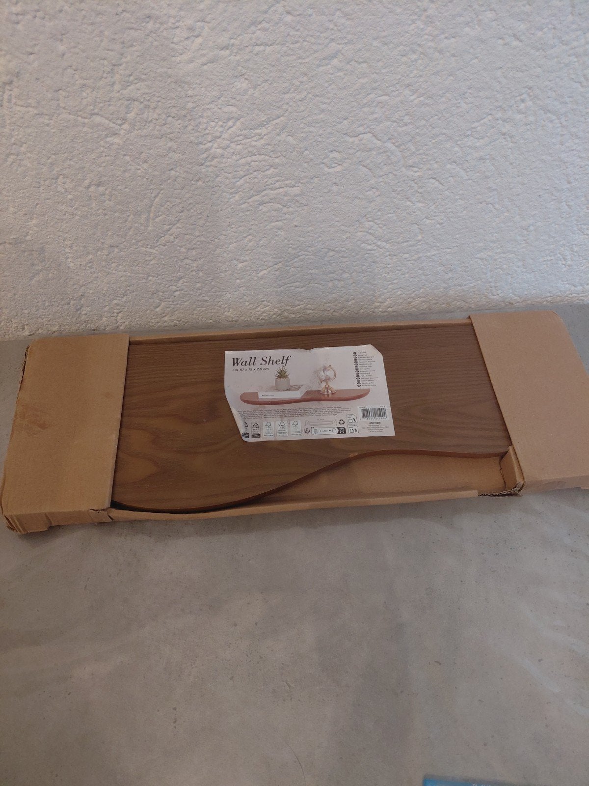 Nieuwe wandplank van MDF en metaal, 57 cm, Ophalen, Nieuw