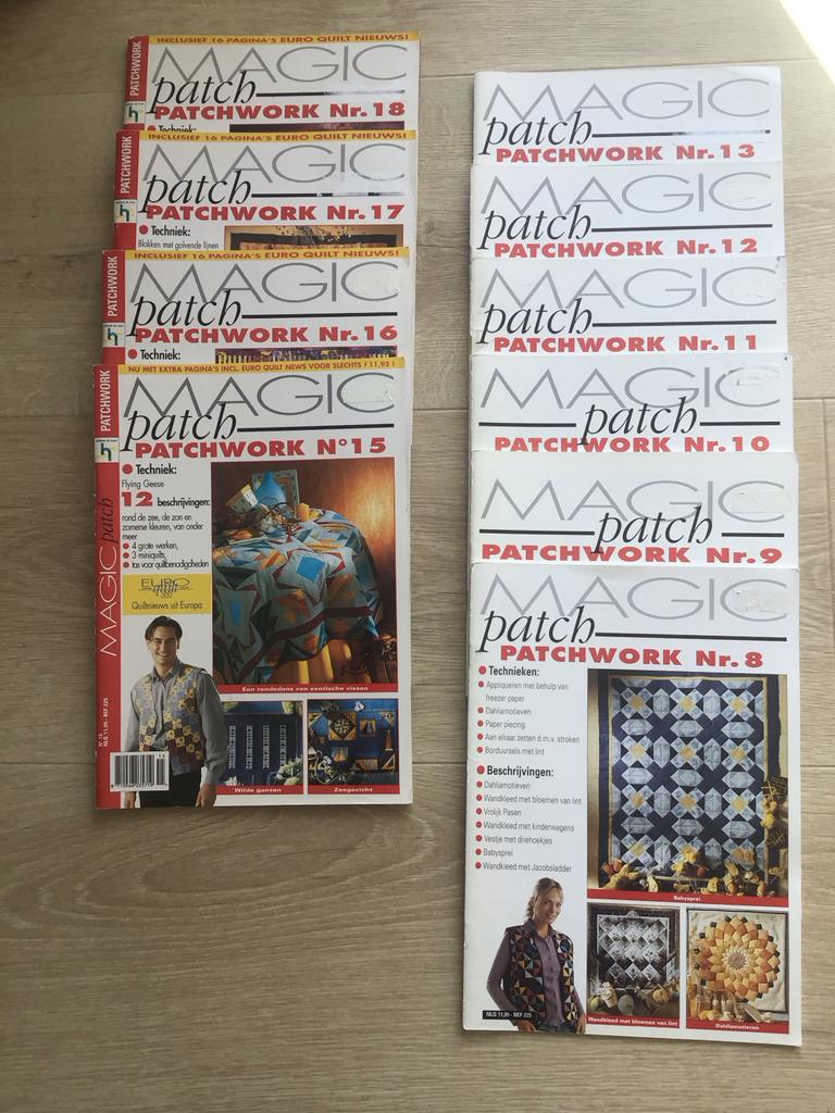 Magic Patchwork Tijdschriften - 10 stuks, Boeken, Ophalen of Verzenden, Zo goed als nieuw, Sport en Vrije tijd
