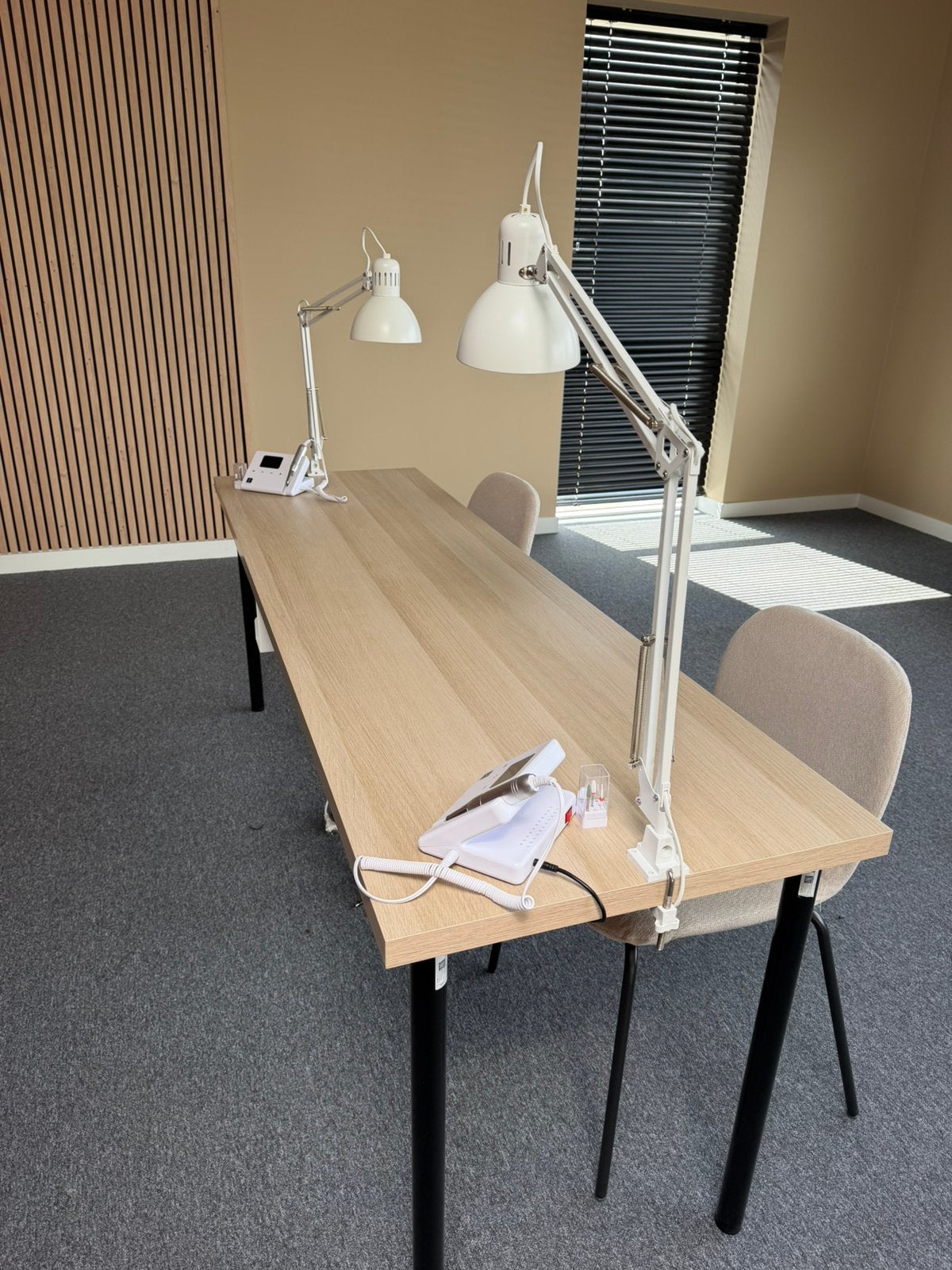 Lagkapten tafel IKEA 200x60 nieuw!, Ophalen, Kabelgoot, Nieuw, Duo-bureau
