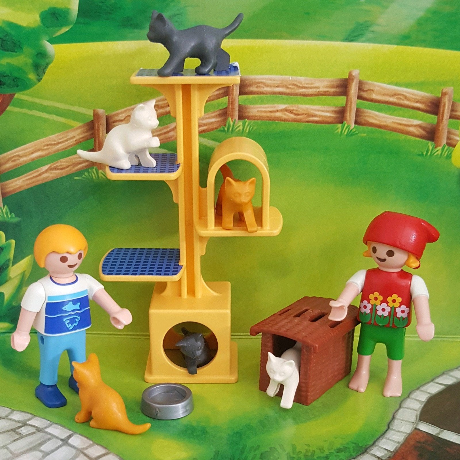 Playmobil setje 4347 Kattenverblijf, Ophalen of Verzenden, Zo goed als nieuw, Complete set